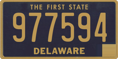 DE license plate 977594