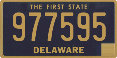 DE license plate 977595