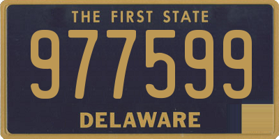 DE license plate 977599