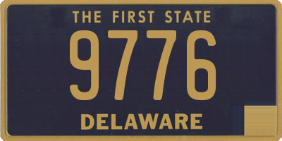 DE license plate 9776