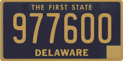 DE license plate 977600