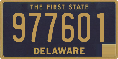 DE license plate 977601