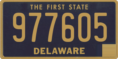 DE license plate 977605