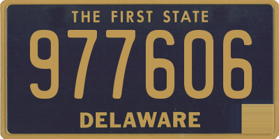 DE license plate 977606