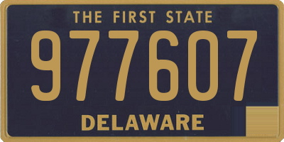 DE license plate 977607