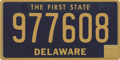 DE license plate 977608