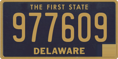 DE license plate 977609