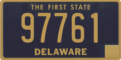 DE license plate 97761