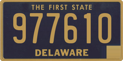 DE license plate 977610