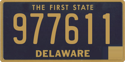 DE license plate 977611