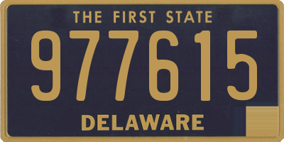 DE license plate 977615