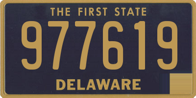 DE license plate 977619