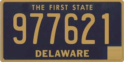 DE license plate 977621