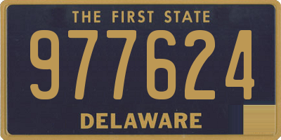 DE license plate 977624