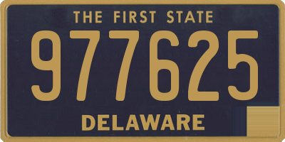 DE license plate 977625