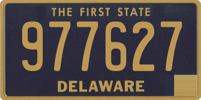 DE license plate 977627