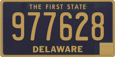 DE license plate 977628