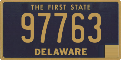 DE license plate 97763