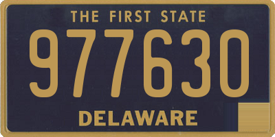 DE license plate 977630