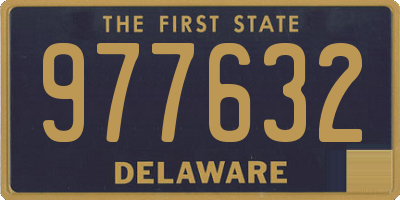 DE license plate 977632