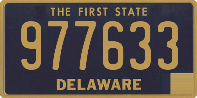 DE license plate 977633