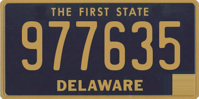 DE license plate 977635