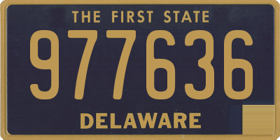 DE license plate 977636