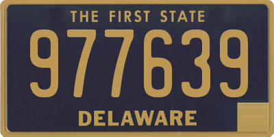 DE license plate 977639