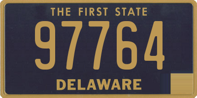 DE license plate 97764
