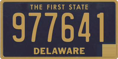 DE license plate 977641