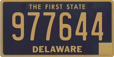 DE license plate 977644