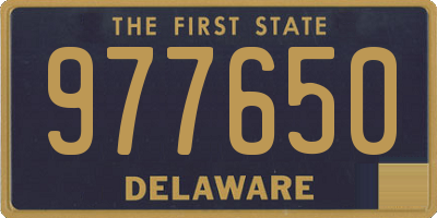 DE license plate 977650