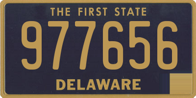 DE license plate 977656