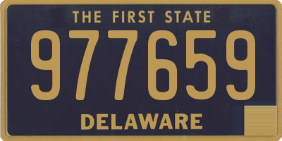 DE license plate 977659