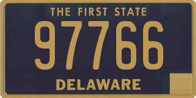 DE license plate 97766