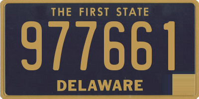 DE license plate 977661