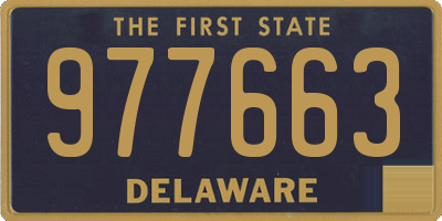 DE license plate 977663