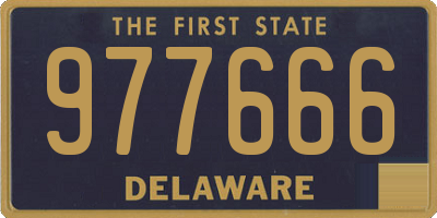 DE license plate 977666