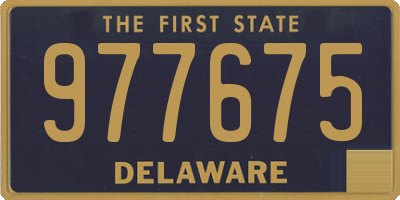 DE license plate 977675