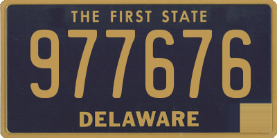 DE license plate 977676