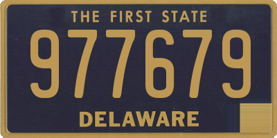 DE license plate 977679