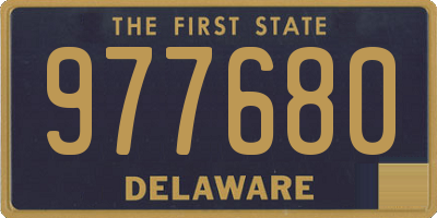 DE license plate 977680