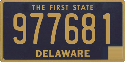 DE license plate 977681