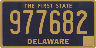 DE license plate 977682