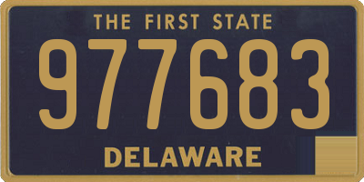 DE license plate 977683