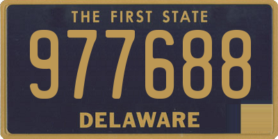 DE license plate 977688