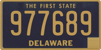 DE license plate 977689