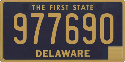 DE license plate 977690