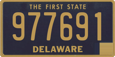 DE license plate 977691