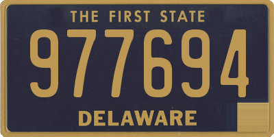 DE license plate 977694